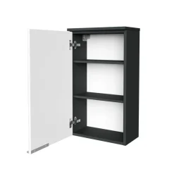 Hängeschrank 'Kara' anthrazit, weiß matt 40,5 x 70 x 22,5 cm links