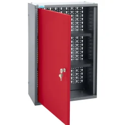 Hängeschrank Eintürig mit 2 Fachböden dunkelrot 40 x 60 x 20 cm