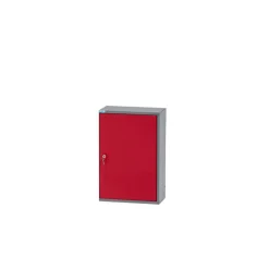 Hängeschrank Eintürig mit 2 Fachböden dunkelrot 40 x 60 x 20 cm