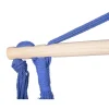 Hängesessel 'Tobago' Holz blau/grün 90 x 120 x 65 cm