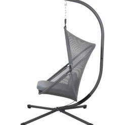 Hängesessel 'Yobaya' mit Gestell schwarz 123 x 195 x 106 cm