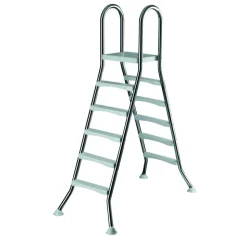 Hochbeckenleiter 2 x 5 Stufen Edelstahl 175 x 50 cm