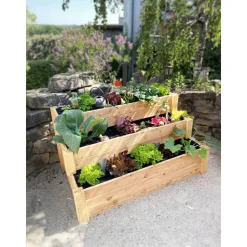 Hochbeet 'Anna' Natur Lärchenholz 120 x 76 x 64 cm