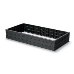 Hochbeet 'Base Woody' 149 x 75,6 x 25 cm anthrazit