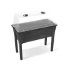 Hochbeet Kunststoff schwarz 78 x 81 x 37,7 cm