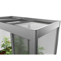 Hochbeet mit Gewächshaus 'Florentina Maxi' quarzgrau metallic 201,6 x 213 x 103,1 cm