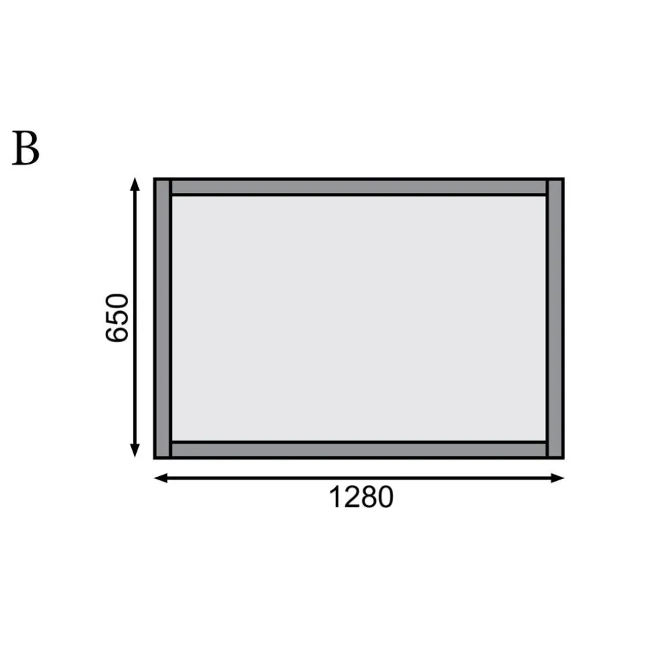 Hochbeet natur Fichte 133 x 69 x 82 cm, 460 l