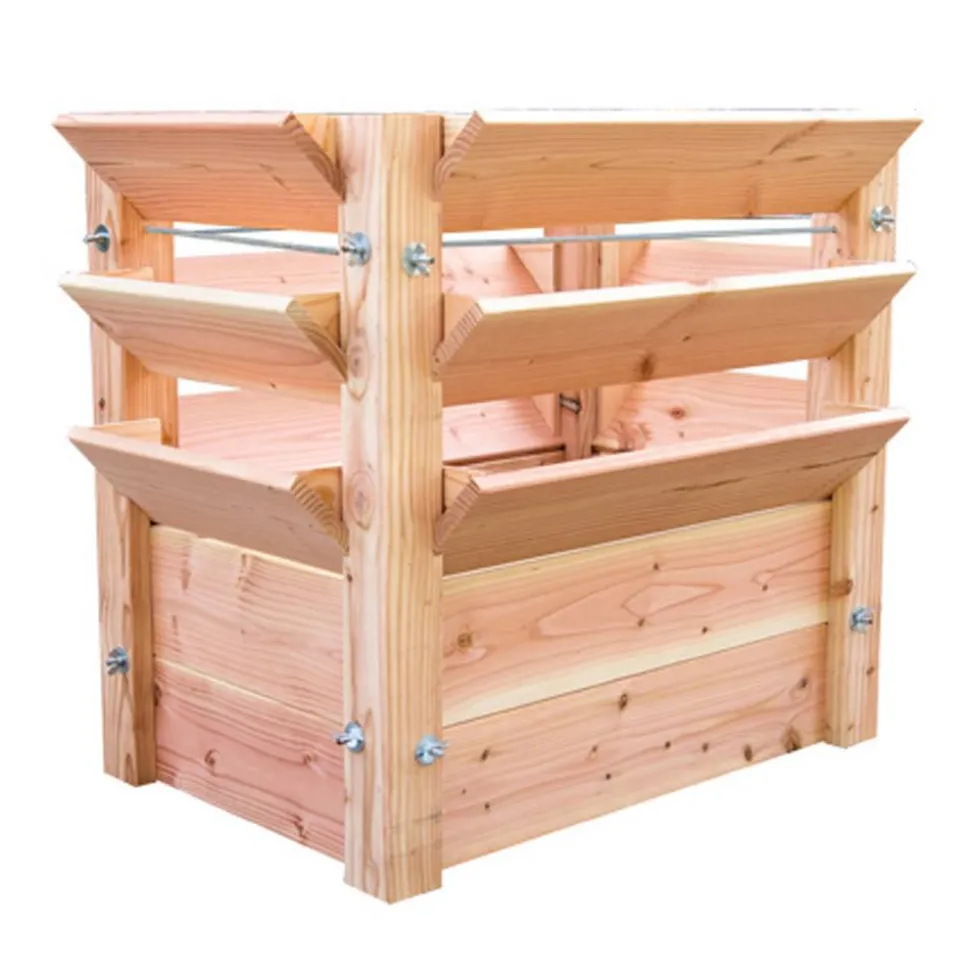 Hochbeet 'Premium' XL Lärchenholz naturfarben 66 x 73 x 91 cm