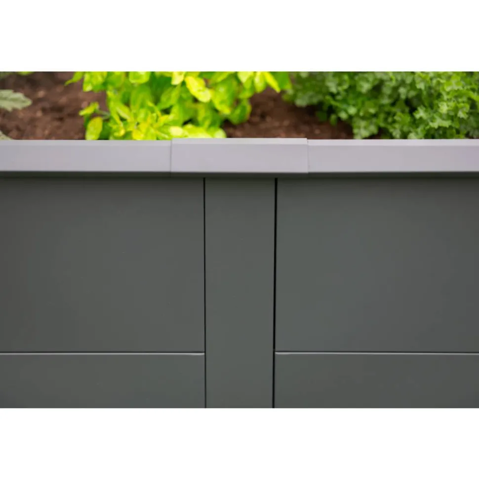 Hochbeet 'Primus XL' anthrazit 200 x 77 x 100 cm