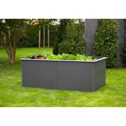 Hochbeet 'Primus XL' anthrazit 200 x 77 x 100 cm