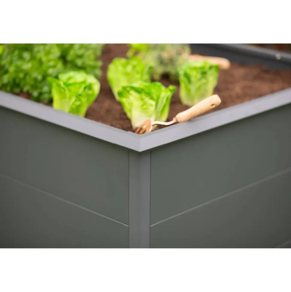 Hochbeet 'Primus XL' anthrazit 200 x 77 x 100 cm