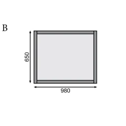 Hochbeet terragrau Fichte 98 x 65 x 64 cm, 260 l