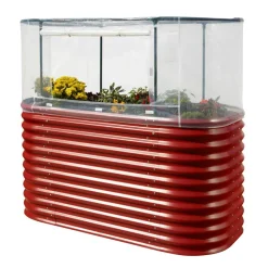 Hochbeet-Abdeckung 'Pergart' 165 x 105 x 76 cm transparent