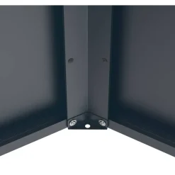 Hochbeet-Set 'Varia' Stahl sechseckig anthrazit Ø 100 x 52/77 cm, 2-teilig