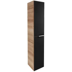 Hochschrank 'B.Brillant' anthrazit glänzend 30 x 162 x 31,9 cm