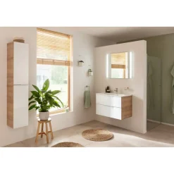 Hochschrank 'B.Brillant' weiß glänzend 30 x 162 x 31,9 cm