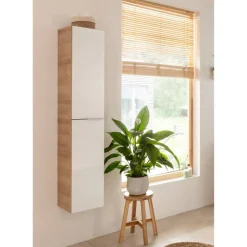 Hochschrank 'B.Brillant' weiß glänzend 30 x 162 x 31,9 cm