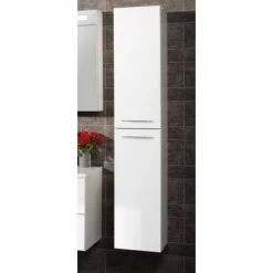 Hochschrank 'B.Clever' weiß glänzend 30 x 159 x 32 cm