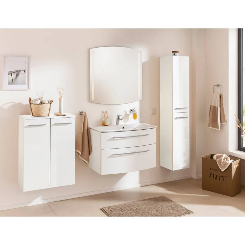 Hochschrank 'B.Style' weiß glänzend 30 x 162 x 31,6 cm rechts