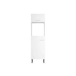 Hochschrank für Backofen und Kühlschrank 'Optikomfort Bengt932' weiß 60 x 211,8 x 58,4 cm