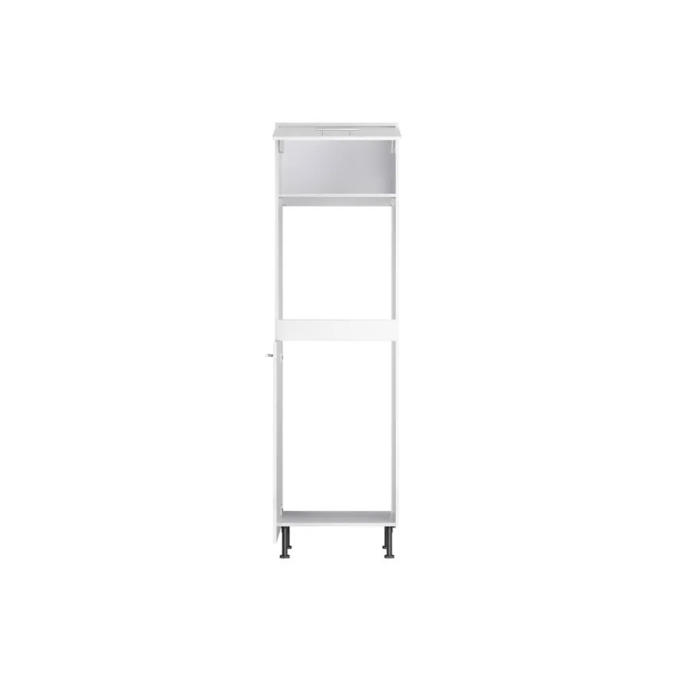 Hochschrank für Backofen und Kühlschrank 'Optikomfort Bengt932' weiß 60 x 211,8 x 58,4 cm
