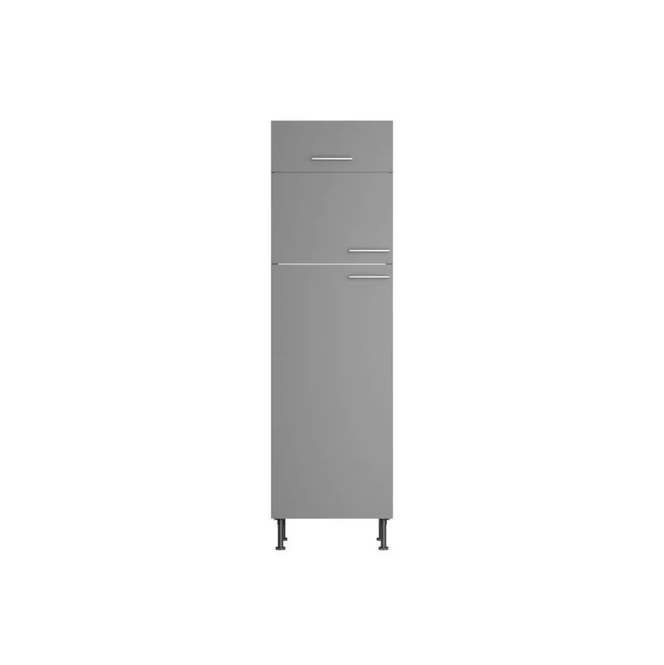 Hochschrank für Kühl-Gefrierkombination 'Optikomfort Mats825' grau 60 x 211,8 x 58,4 cm