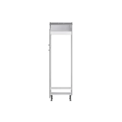 Hochschrank für Kühl-Gefrierkombination 'Optikomfort Mats825' grau 60 x 211,8 x 58,4 cm