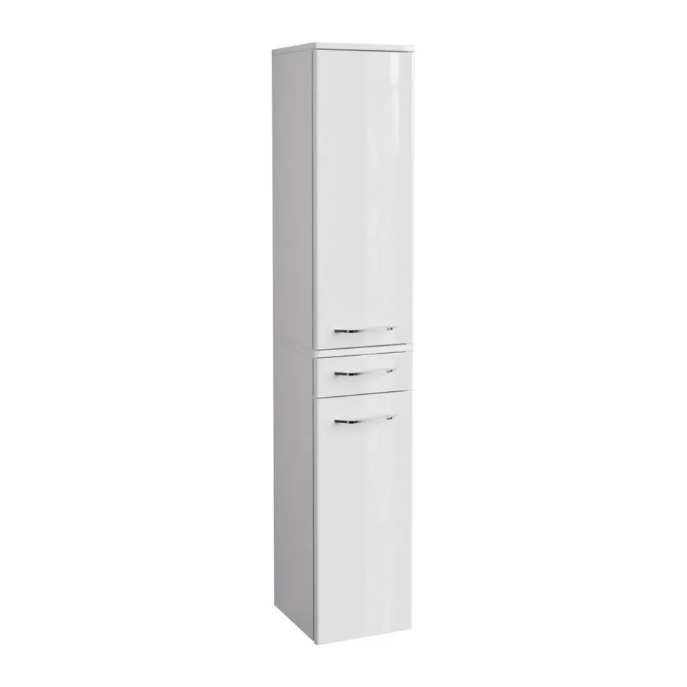 Hochschrank 'Milano' weiß glänzend 30,5 x 165,5 x 32 cm