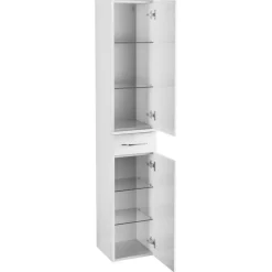 Hochschrank 'Milano' weiß glänzend 30,5 x 165,5 x 32 cm