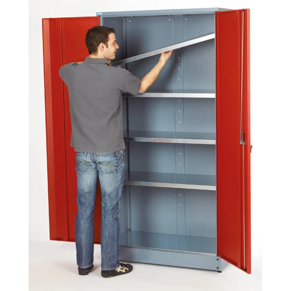 Hochschrank rot