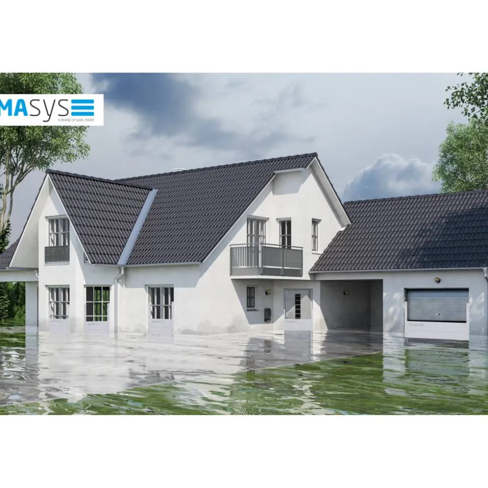 Hochwasserschutz-Kit Large Aluminium 2 x 0,6 m