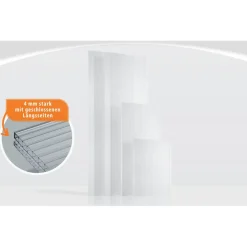 Hohlkammerplatten Gewächshaus 'Ergänzungsset 5' transparent 4 mm, 13-teilig