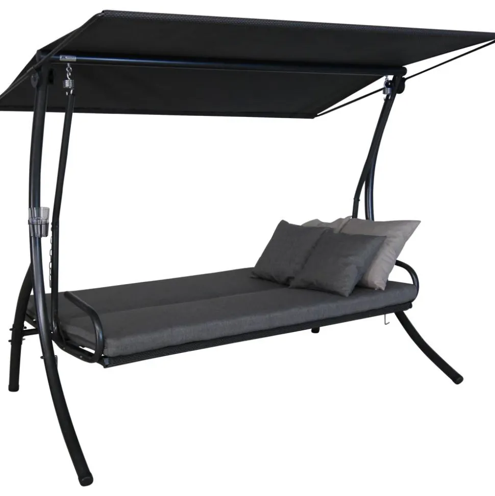 Hollywoodschaukel 'Elegance Smart' 3-Sitzer grau 210 x 210 x 145 cm