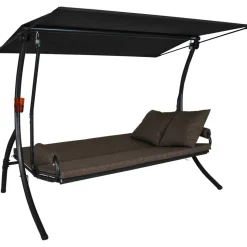 Hollywoodschaukel 'Elegance Joy' 3-Sitzer taupe 210 x 160 x 145 cm