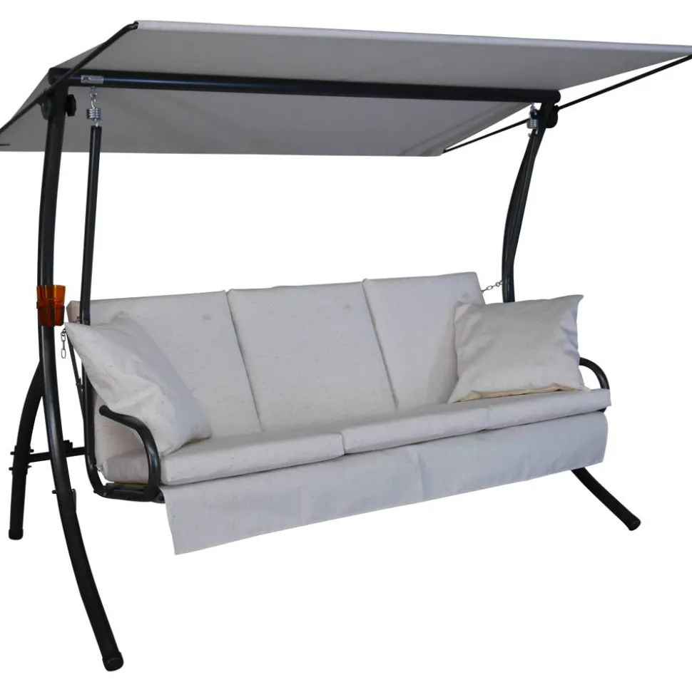 Hollywoodschaukel 'Loft Sun' 3-Sitzer beige 210 x 160 x 145 cm