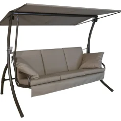 Hollywoodschaukel 'Loft Sun' 3-Sitzer taupe 210 x 160 x 145 cm