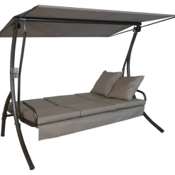 Hollywoodschaukel 'Loft Sun' 3-Sitzer taupe 210 x 160 x 145 cm