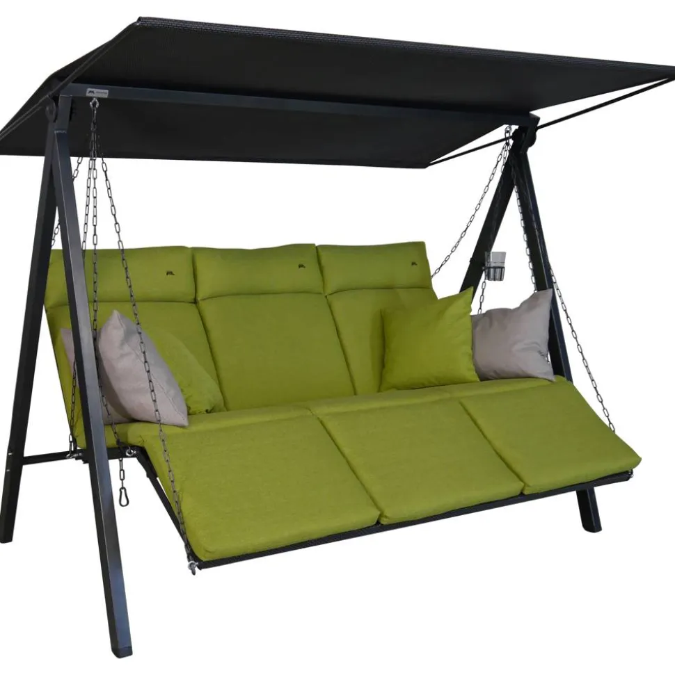 Hollywoodschaukel 'Lounge Smart' 3-Sitzer grün 210 x 160 x 145 cm