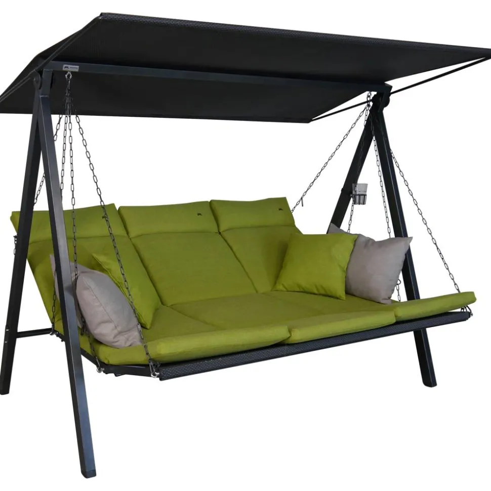 Hollywoodschaukel 'Lounge Smart' 3-Sitzer grün 210 x 160 x 145 cm