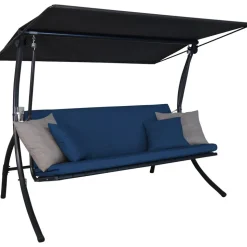 Hollywoodschaukel 'Motion Smart' 3-Sitzer blau 210 x 160 x 145 cm