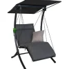 Hollywoodschaukel 'Swing' 1-Sitzer grau 100 x 160 x 145 cm