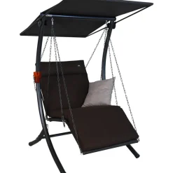 Hollywoodschaukel 'Swing Smart' 1-Sitzer braun 100 x 160 x 145 cm