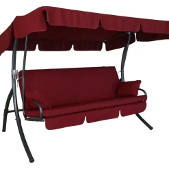 Hollywoodschaukel 'Trend Fun' 3-Sitzer bordeaux 210 x 160 x 145 cm