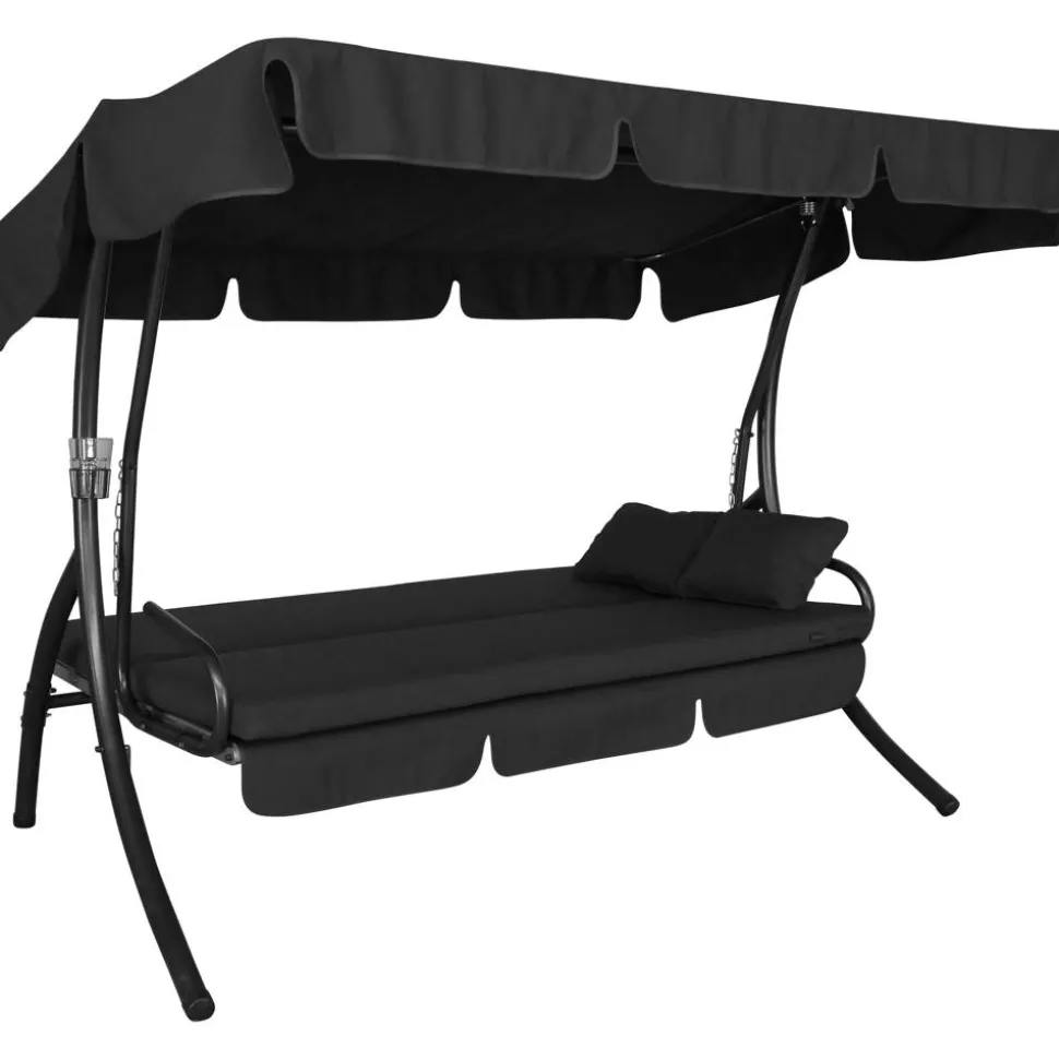 Hollywoodschaukel 'Trend' 3-Sitzer grau 210 x 160 x 145 cm