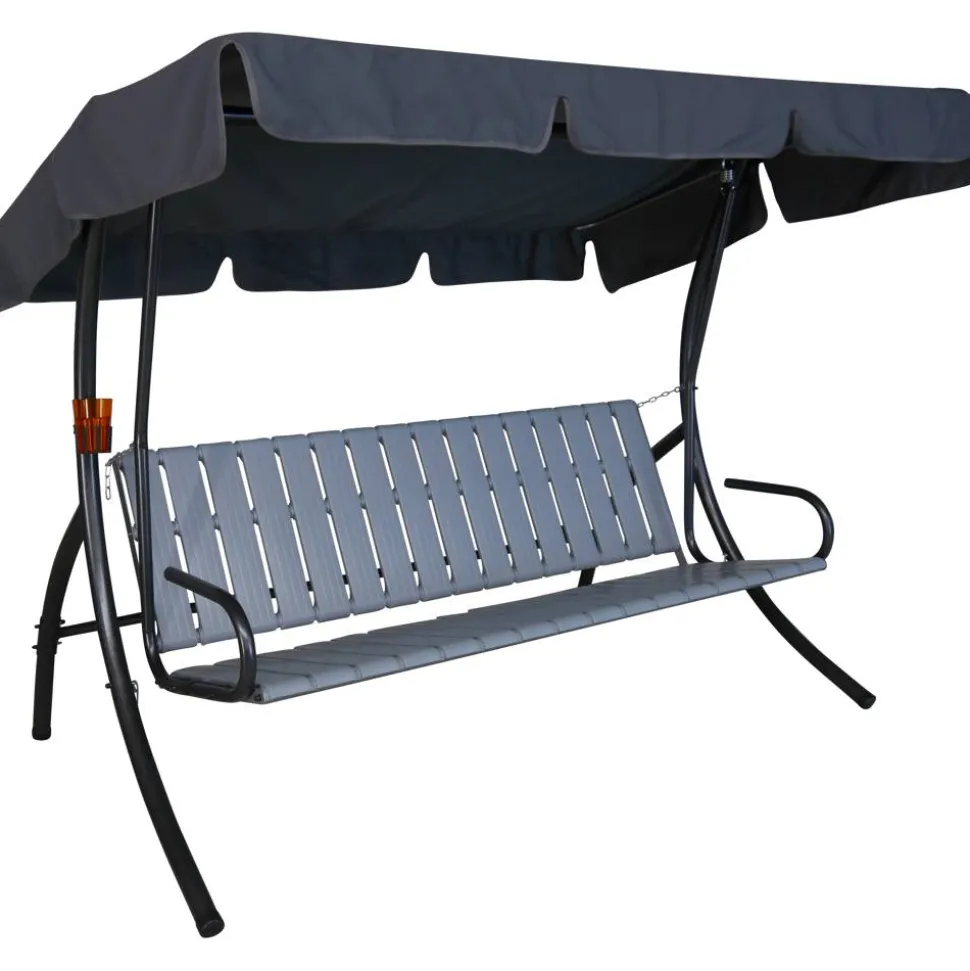 Hollywoodschaukel 'Trend' 3-Sitzer grau 210 x 160 x 145 cm