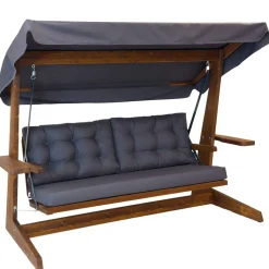 Hollywoodschaukel 'Viva' 3-Sitzer anthrazit 237 x 175 x 115 cm