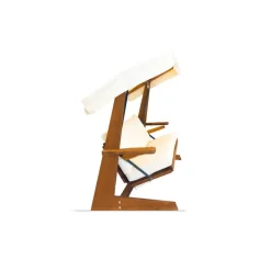 Hollywoodschaukel 'Viva' 3-Sitzer beige 237 x 175 x 115 cm