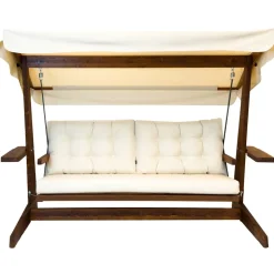 Hollywoodschaukel 'Viva' 3-Sitzer beige 237 x 175 x 115 cm