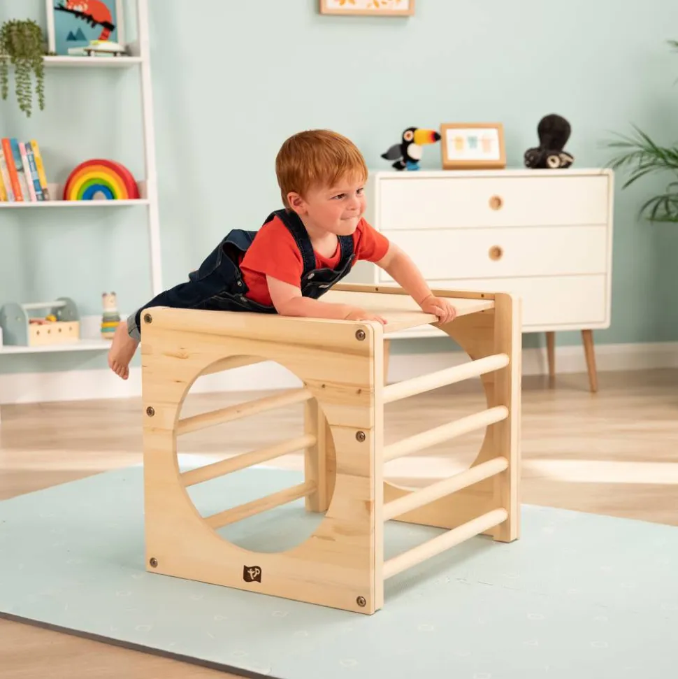 Holz-Kletterwürfel 'Active Tots' natur 52 x 60 x 52 cm
