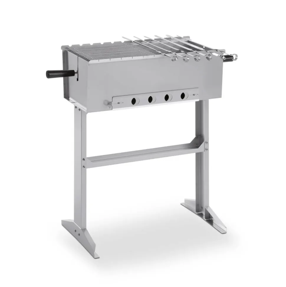Holzkohlegrill 'Baikal' Grillfläche 30 x 60 cm, inklusive 6 Schaschlikspieße